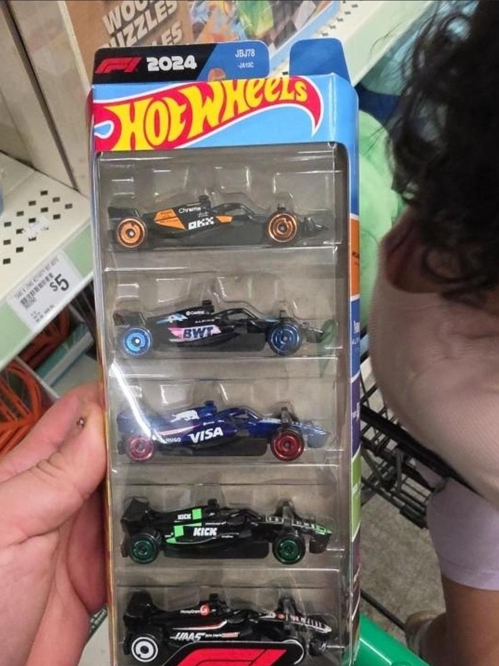 5-Pack Formula Race Car Set - Multi-Color